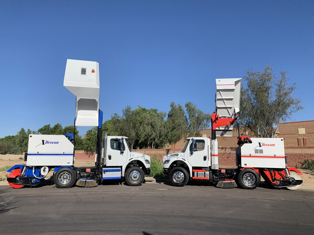 XBroom street sweeper for asphalt milling cleanup