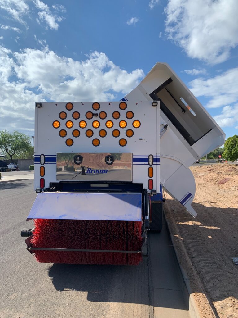 XBroom street sweeper for asphalt milling cleanup
